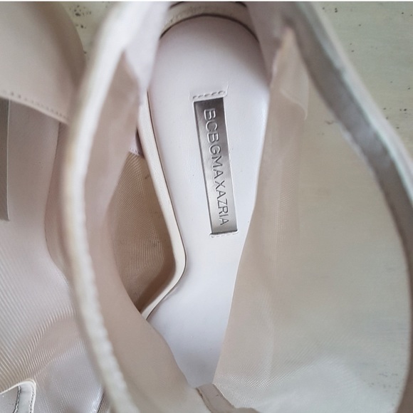 BCBG mesh and leather peep toe booties - Picture 4 of 7